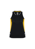 Womens Renegade Singlet - Black/Gold/Silver ||SRC=https://cdn.fashionbizapps.nz/honeybee/images/SG702L_bProduct_Black_Gold_Silver_01_2qu2Zlm.jpg