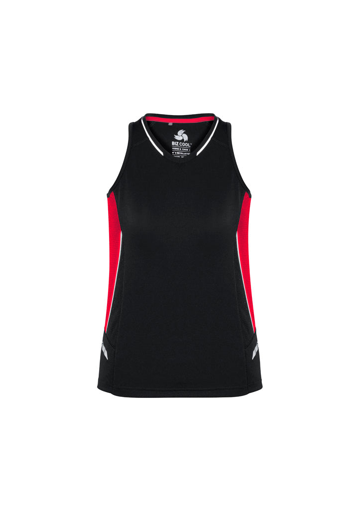 Womens Renegade Singlet - Black/Red/Silver ||SRC=https://cdn.fashionbizapps.nz/honeybee/images/SG702L_bProduct_Black_Red_Silver_01_Xyf1lDy.jpg