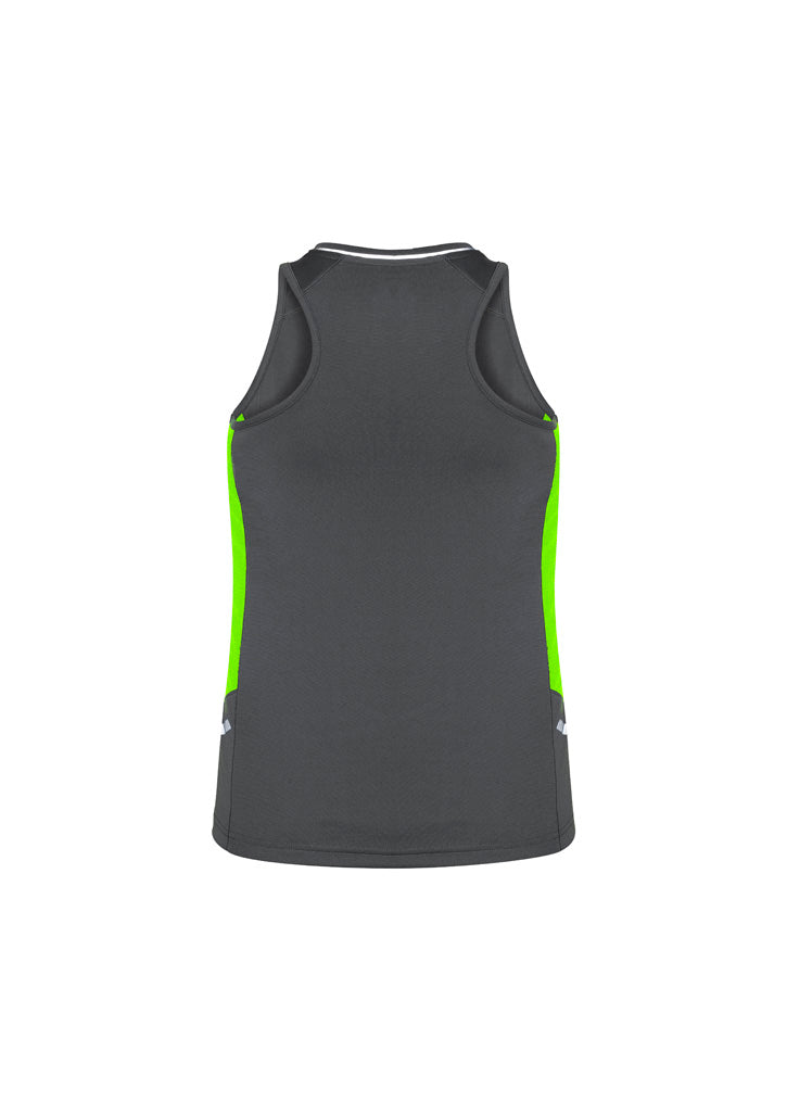 Womens Renegade Singlet - Grey/Fluoro Lime/Silver ||SRC=https://cdn.fashionbizapps.nz/honeybee/images/SG702L_bProduct_Grey_FluoroLime_Silver_02_24gLjiC.jpg