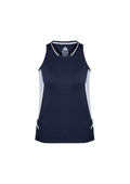 Womens Renegade Singlet - Navy/White/Silver ||SRC=https://cdn.fashionbizapps.nz/honeybee/images/SG702L_bProduct_Navy_White_Silver_01_7UIQqTG.jpg