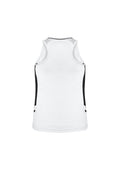 Womens Renegade Singlet - White/Black/Silver ||SRC=https://cdn.fashionbizapps.nz/honeybee/images/SG702L_bProduct_White_Black_Silver_02_cWWbTgk.jpg
