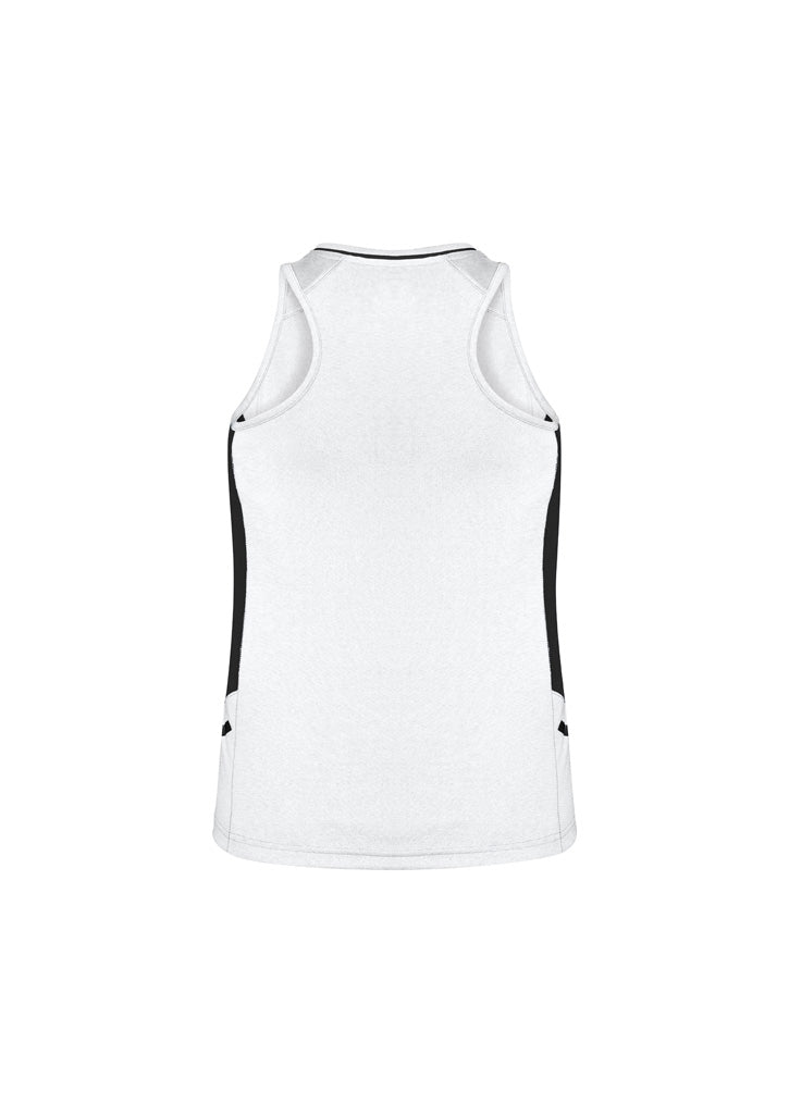 Womens Renegade Singlet - White/Black/Silver ||SRC=https://cdn.fashionbizapps.nz/honeybee/images/SG702L_bProduct_White_Black_Silver_02_cWWbTgk.jpg