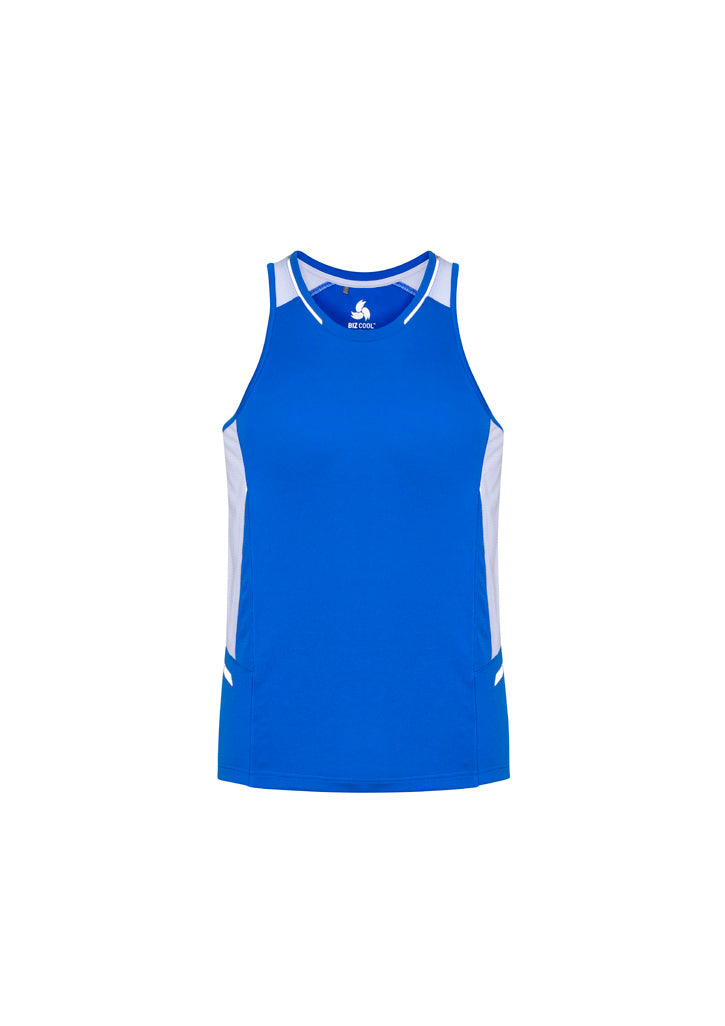 Mens Renegade Singlet - Royal/White/Silver ||SRC=https://cdn.fashionbizapps.nz/honeybee/products/management/data/reshoot%20colour/SG702M_Product_RoyalWhite_01_zzT7EDy.jpg