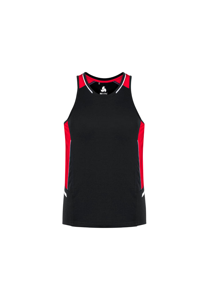 Mens Renegade Singlet - Black/Red/Silver ||SRC=https://cdn.fashionbizapps.nz/honeybee/images/SG702M_bProduct_Black_Red_Silver_01_0rXTgCU.jpg