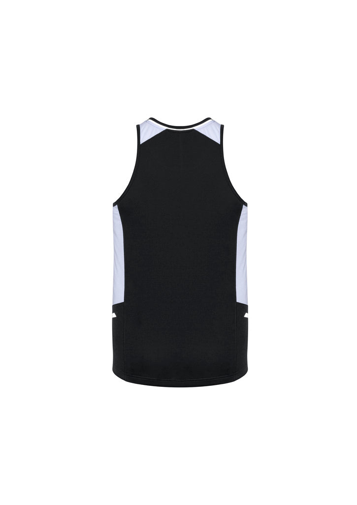 Mens Renegade Singlet - Black/White/Silver ||SRC=https://cdn.fashionbizapps.nz/honeybee/images/SG702M_bProduct_Black_White_Silver_02_N7TOh2e.jpg
