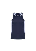 Mens Renegade Singlet - Navy/White/Silver ||SRC=https://cdn.fashionbizapps.nz/honeybee/images/SG702M_bProduct_Navy_White_Silver_01_eqZaZL8.jpg