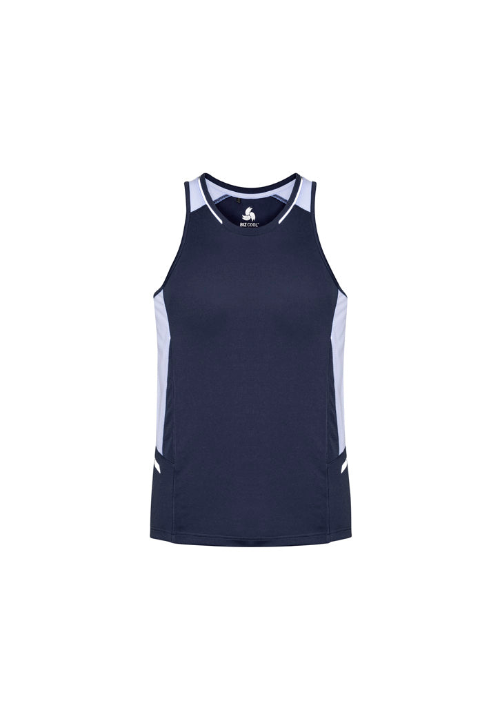 Mens Renegade Singlet - Navy/White/Silver ||SRC=https://cdn.fashionbizapps.nz/honeybee/images/SG702M_bProduct_Navy_White_Silver_01_eqZaZL8.jpg