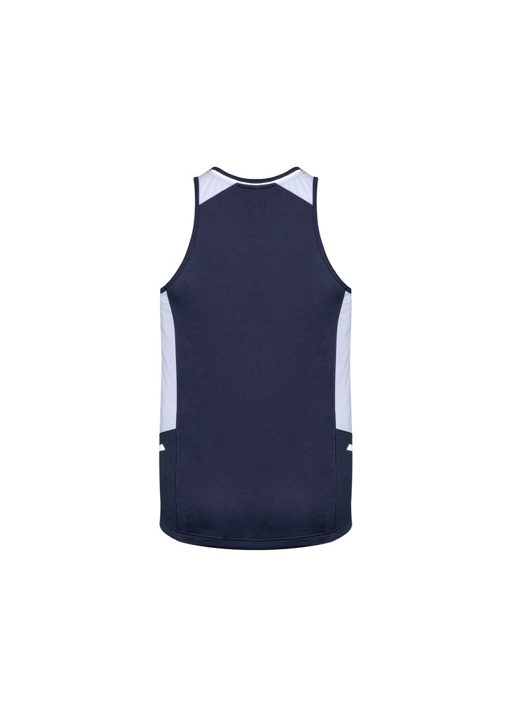 Mens Renegade Singlet - Navy/White/Silver ||SRC=https://cdn.fashionbizapps.nz/honeybee/images/SG702M_bProduct_Navy_White_Silver_02_pEH3jCr.jpg