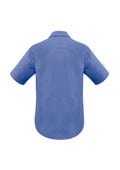 Mens Oasis Short Sleeve Shirt - Mid Blue ||SRC=https://cdn.fashionbizapps.nz/honeybee/images/SH3603_bProduct_MidBlue_02_wqVHTLH.jpg