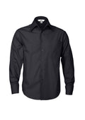 Mens Metro Long Sleeve Shirt - Charcoal ||SRC=https://cdn.fashionbizapps.nz/honeybee/images/SH714_bProduct_Charcoal_01_wLDyV0X.jpg