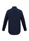 Mens Metro Long Sleeve Shirt - Navy ||SRC=https://cdn.fashionbizapps.nz/honeybee/images/SH714_bProduct_Navy_02_wmllo0S.jpg