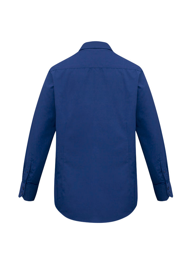 Mens Metro Long Sleeve Shirt - Royal ||SRC=https://cdn.fashionbizapps.nz/honeybee/images/SH714_bProduct_Royal_02_J7KQRV8.jpg