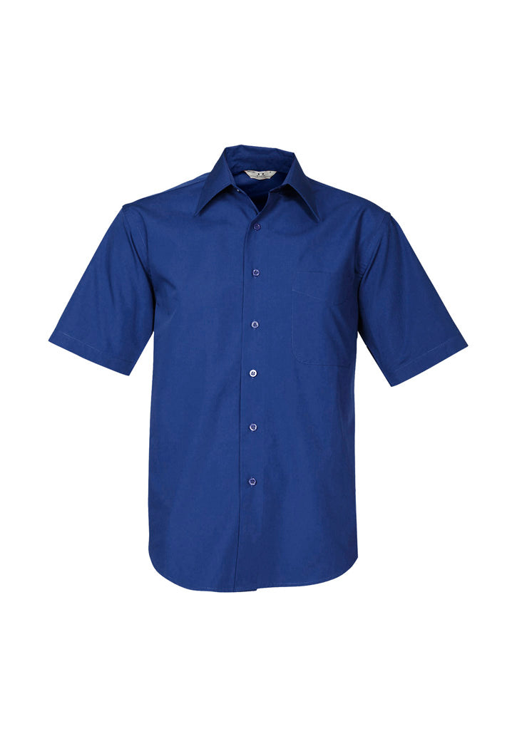 Mens Metro Short Sleeve Shirt - Royal ||SRC=https://cdn.fashionbizapps.nz/honeybee/images/SH715_bProduct_Royal_01_khZ2qAW.jpg