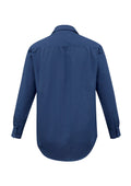 Mens Micro Check Long Sleeve Shirt - Navy ||SRC=https://cdn.fashionbizapps.nz/honeybee/images/SH816_bProduct_Navy_02_QfHMhE4.jpg