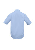 Mens Micro Check Short Sleeve Shirt - Sky ||SRC=https://cdn.fashionbizapps.nz/honeybee/images/SH817_bProduct_Sky_02_hF5HN6z.jpg