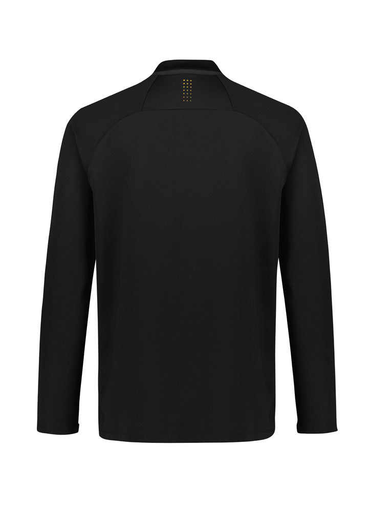 Unisex Balance Mid Layer Top - Black/Gold ||SRC=https://cdn.fashionbizapps.nz/honeybee/images/SW225M_bProduct_Black_Gold_02_jDMAk7x.jpg