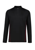 Unisex Balance Mid Layer Top - Black/Red ||SRC=https://cdn.fashionbizapps.nz/honeybee/images/SW225M_bProduct_Black_Red_01_2cMvgrr.jpg