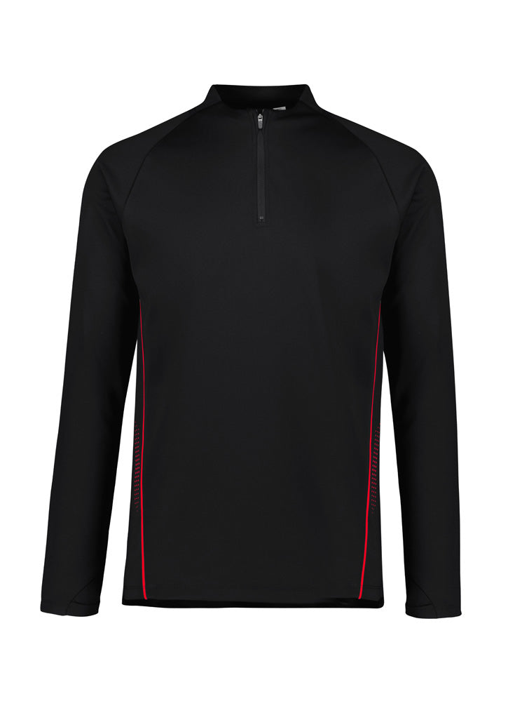 Unisex Balance Mid Layer Top - Black/Red ||SRC=https://cdn.fashionbizapps.nz/honeybee/images/SW225M_bProduct_Black_Red_01_2cMvgrr.jpg