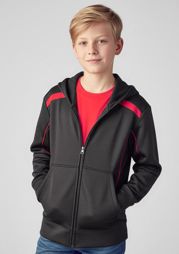 Kids United Hoodie ||SRC=https://cdn.fashionbizapps.nz/honeybee/images/SW310K_Talent_Black_White_01.jpg