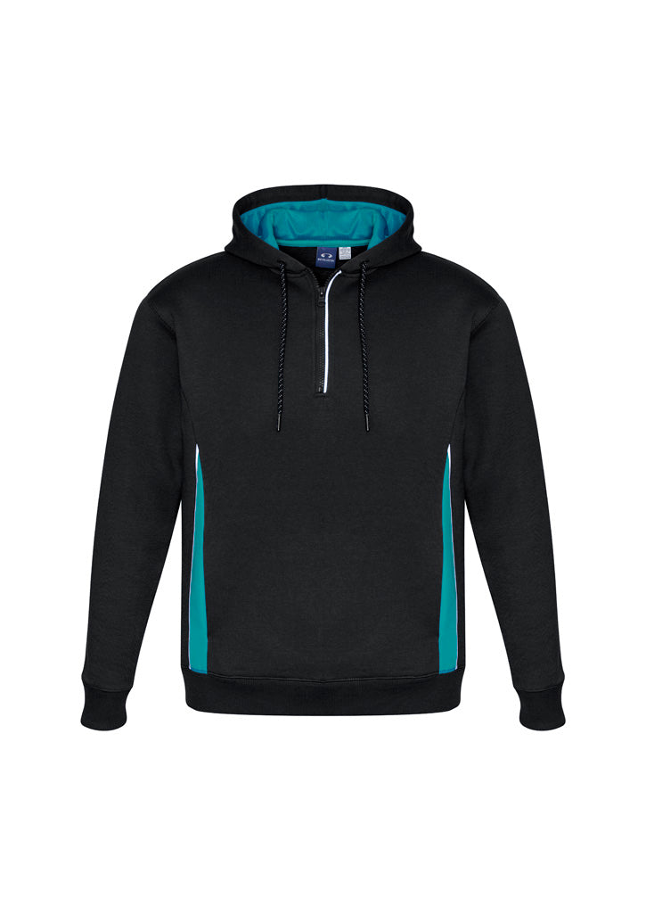 Unisex Renegade Hoodie - Black/Teal/Silver ||SRC=https://cdn.fashionbizapps.nz/honeybee/images/SW710M_bProduct_Black_Teal_Silver_01_V479cTM.jpg
