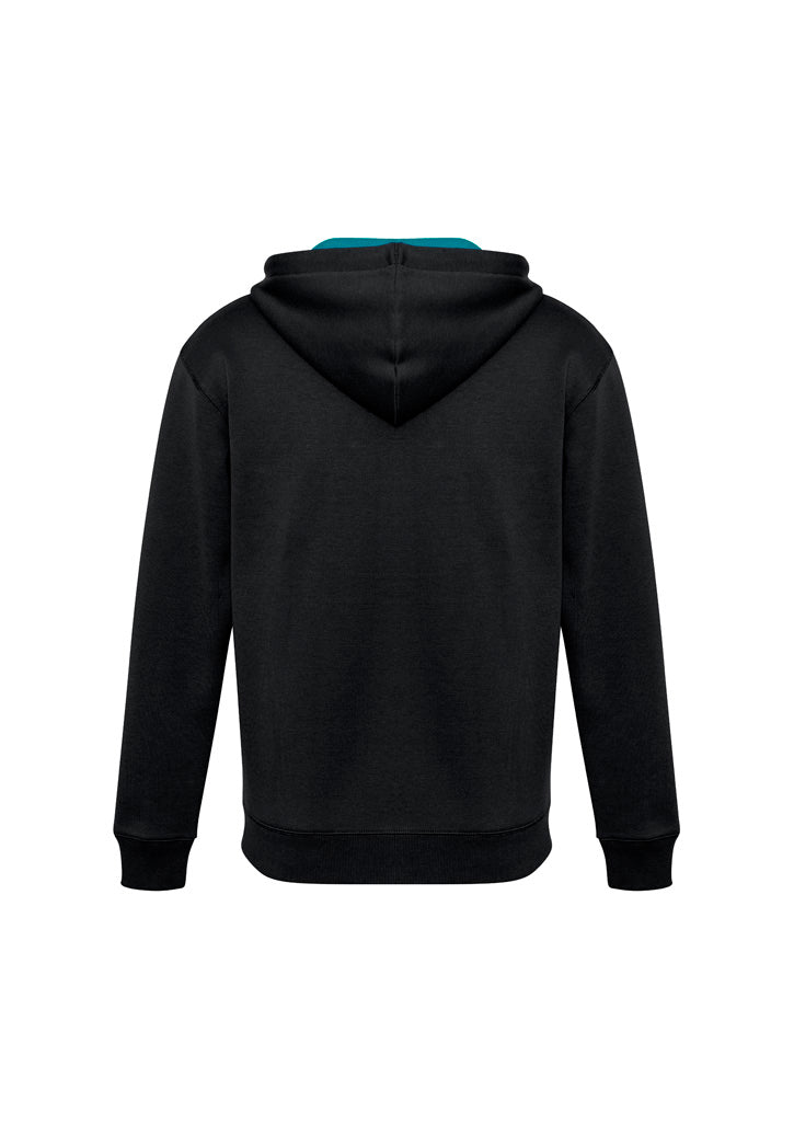Unisex Renegade Hoodie - Black/Teal/Silver ||SRC=https://cdn.fashionbizapps.nz/honeybee/images/SW710M_bProduct_Black_Teal_Silver_02_6lXAkag.jpg