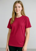 Kids Sprint Short Sleeve Tee ||SRC=https://cdn.fashionbizapps.nz/honeybee/images/T301KS_Talent_Red_02.jpg