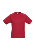 Kids Sprint Short Sleeve Tee - Red ||SRC=https://cdn.fashionbizapps.nz/honeybee/images/T301KS_bProduct_Red_01_LpjG9gE.jpg