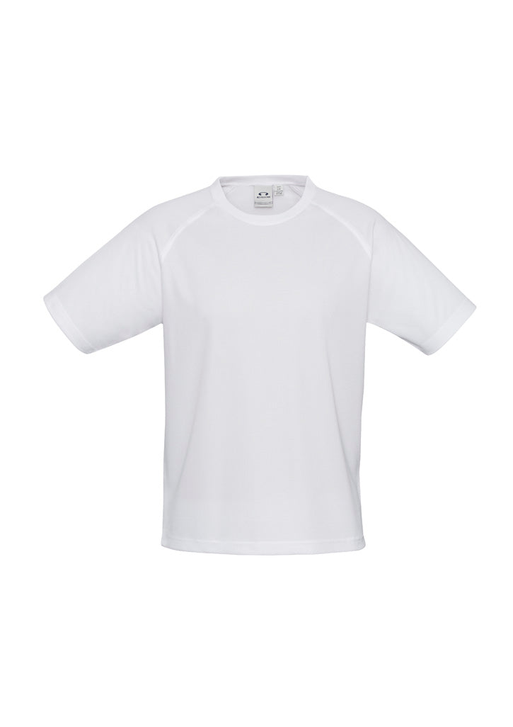 Kids Sprint Short Sleeve Tee - White ||SRC=https://cdn.fashionbizapps.nz/honeybee/images/T301KS_bProduct_White_01_gSMevvZ.jpg