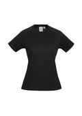 Womens Sprint Short Sleeve Tee - Black ||SRC=https://cdn.fashionbizapps.nz/honeybee/images/T301LS_bProduct_Black_01_eZTej78.jpg