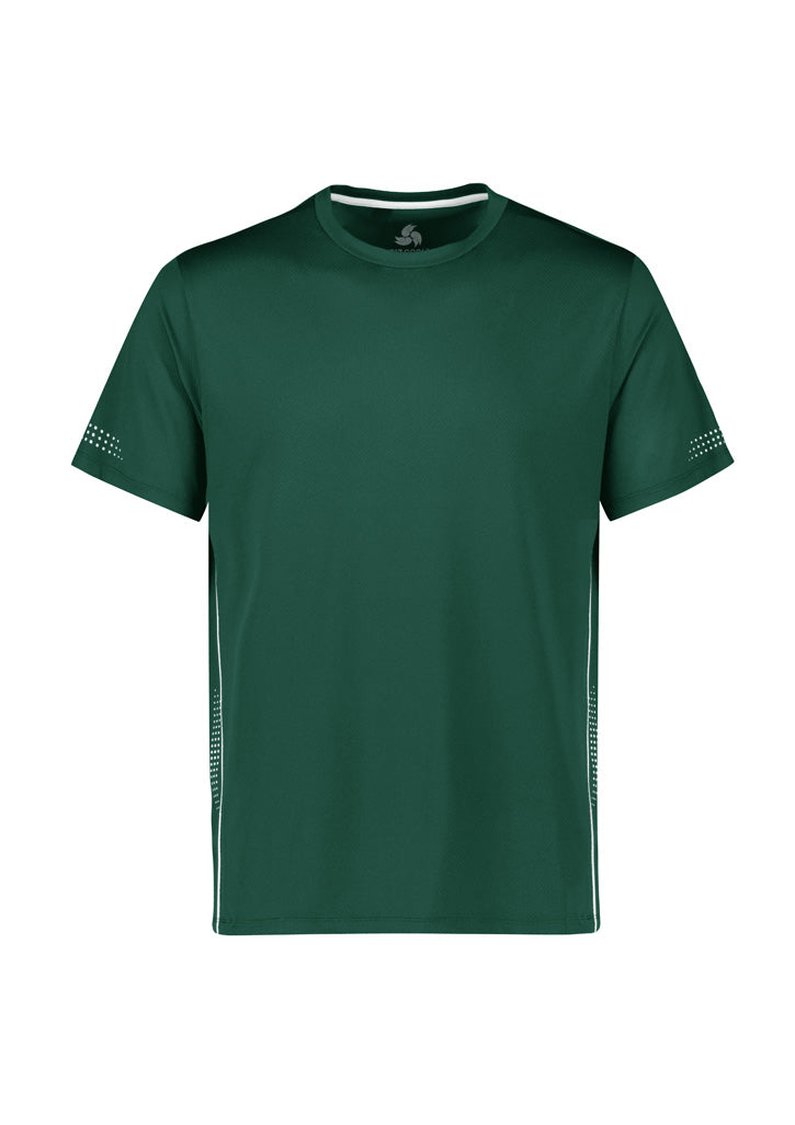Kids Balance Short Sleeve Tee - Forest/White ||SRC=https://cdn.fashionbizapps.nz/honeybee/images/T318KS_bProduct_Forest_White_01_YFiTPpU.jpg