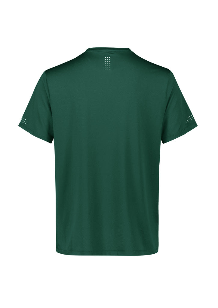 Mens Balance Short Sleeve Tee - Forest/White ||SRC=https://cdn.fashionbizapps.nz/honeybee/images/T318MS_bProduct_Forest_White_02_9QdIyC0.jpg