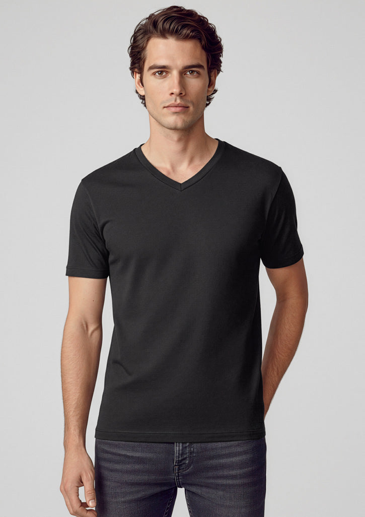 Mens Viva Short Sleeve Tee ||SRC=https://cdn.fashionbizapps.nz/honeybee/images/T403M_Talent_Black_01_TbzFOCA.jpg