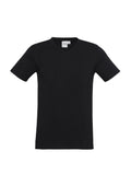 Mens Viva Short Sleeve Tee - Black ||SRC=https://cdn.fashionbizapps.nz/honeybee/images/T403M_bProduct_Black_01_VaHJPmp.jpg