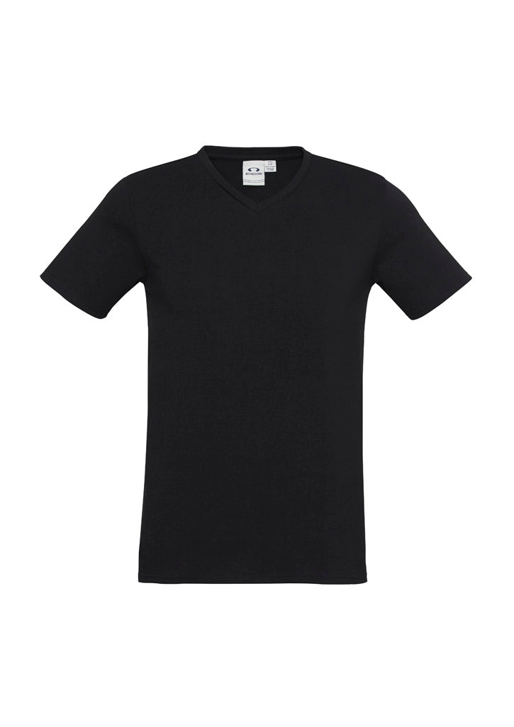 Mens Viva Short Sleeve Tee - Black ||SRC=https://cdn.fashionbizapps.nz/honeybee/images/T403M_bProduct_Black_01_VaHJPmp.jpg