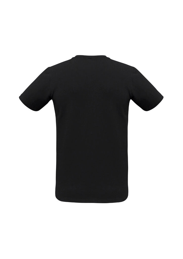 Mens Viva Short Sleeve Tee - Black ||SRC=https://cdn.fashionbizapps.nz/honeybee/images/T403M_bProduct_Black_02_mKjMOZ4.jpg