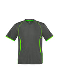 Kids Razor Tee - Grey/Fluoro Lime ||SRC=https://cdn.fashionbizapps.nz/honeybee/products/management/data/reshoot%20colour/T406KS_Product_GreyFluoroLime_01_6fTMnWy.jpg