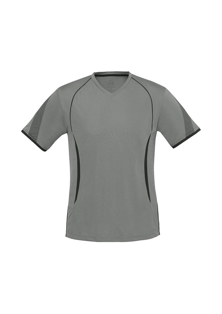 Mens Razor Short Sleeve Tee - Ash/Black ||SRC=https://cdn.fashionbizapps.nz/honeybee/images/T406MS_bProduct_Ash_Black_01_R4pc4Zc.jpg
