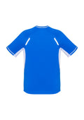 Kids Renegade Short Sleeve Tee - Royal/White/Silver ||SRC=https://cdn.fashionbizapps.nz/honeybee/images/T701KS_Product_RoyalWhite_02.jpg