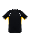 Kids Renegade Short Sleeve Tee - Black/Gold/Silver ||SRC=https://cdn.fashionbizapps.nz/honeybee/images/T701KS_bProduct_Black_Gold_Silver_02_6u7ODKS.jpg