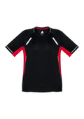 Kids Renegade Short Sleeve Tee - Black/Red/Silver ||SRC=https://cdn.fashionbizapps.nz/honeybee/images/T701KS_bProduct_Black_Red_Silver_01_SG08ZC3.jpg