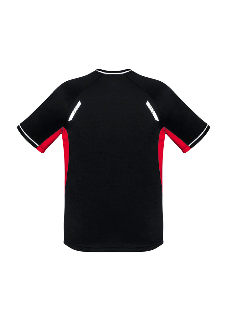 Kids Renegade Short Sleeve Tee - Black/Red/Silver ||SRC=https://cdn.fashionbizapps.nz/honeybee/images/T701KS_bProduct_Black_Red_Silver_02_EK9KJvr.jpg