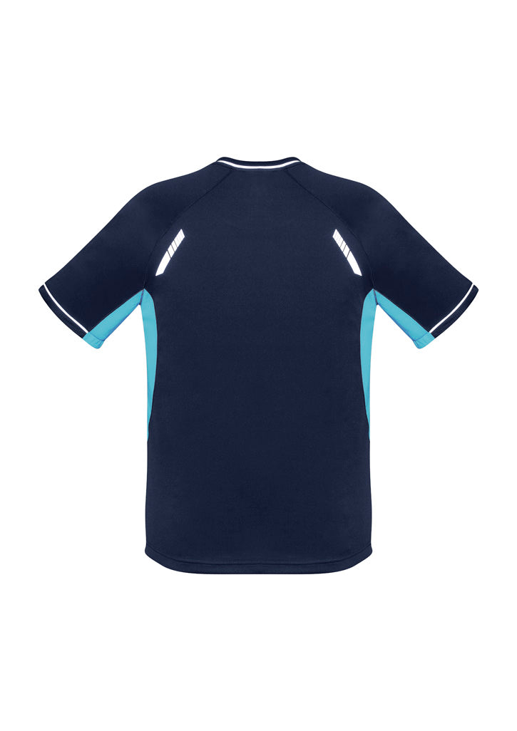 Kids Renegade Short Sleeve Tee - Navy/Sky/Silver ||SRC=https://cdn.fashionbizapps.nz/honeybee/images/T701KS_bProduct_Navy_Sky_Silver_02_NKpbXjw.jpg