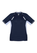 Kids Renegade Short Sleeve Tee - Navy/White/Silver ||SRC=https://cdn.fashionbizapps.nz/honeybee/images/T701KS_bProduct_Navy_White_Silver_01_UFvNoZP.jpg