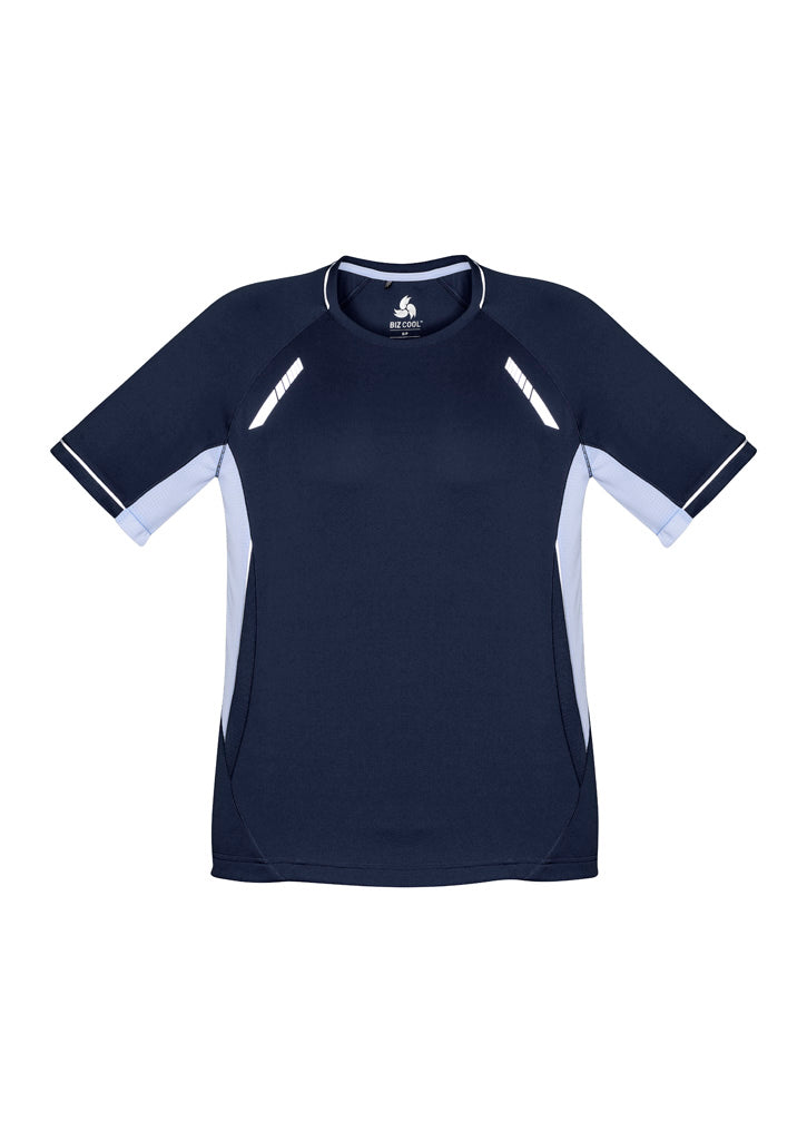 Kids Renegade Short Sleeve Tee - Navy/White/Silver ||SRC=https://cdn.fashionbizapps.nz/honeybee/images/T701KS_bProduct_Navy_White_Silver_01_UFvNoZP.jpg