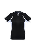 Womens Renegade Short Sleeve Tee - Black/White/Silver ||SRC=https://cdn.fashionbizapps.nz/honeybee/images/T701LS_bProduct_Black_White_Silver_01_FVJ7JkG.jpg