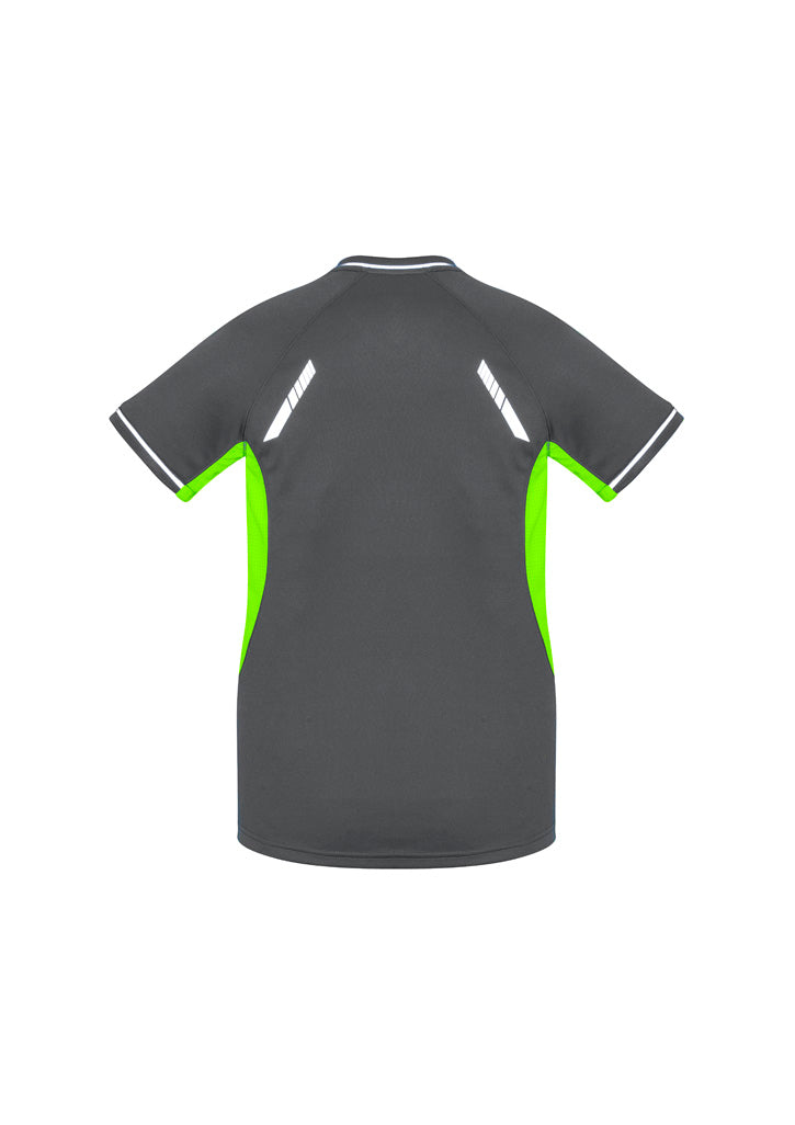 Womens Renegade Short Sleeve Tee - Grey/Fluoro Lime/Silver ||SRC=https://cdn.fashionbizapps.nz/honeybee/images/T701LS_bProduct_Grey_FluoroLime_Silver_02_vEbyKxa.jpg
