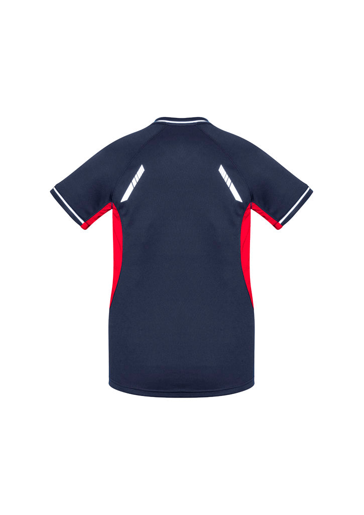Womens Renegade Short Sleeve Tee - Navy/Red/Silver ||SRC=https://cdn.fashionbizapps.nz/honeybee/images/T701LS_bProduct_Navy_Red_Silver_02_36afSpe.jpg