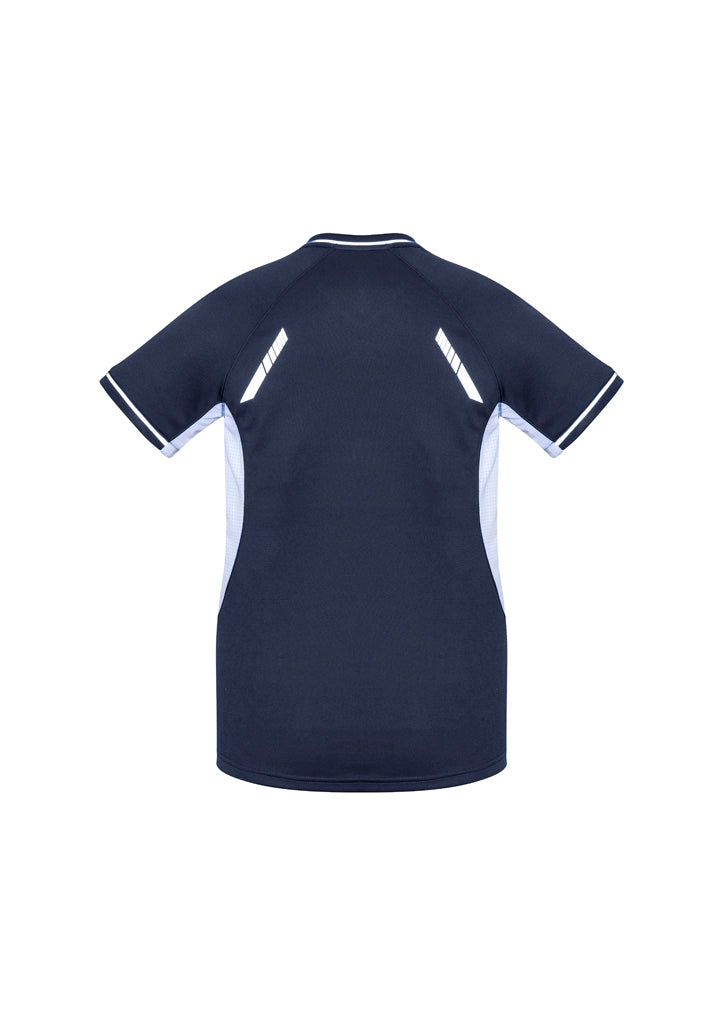Womens Renegade Short Sleeve Tee - Navy/White/Silver ||SRC=https://cdn.fashionbizapps.nz/honeybee/images/T701LS_bProduct_Navy_White_Silver_02_3DkOQ26.jpg