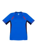Mens Renegade Short Sleeve Tee - Royal/Navy/Fluoro Orange ||SRC=https://cdn.fashionbizapps.nz/honeybee/images/T701MS_Product_RoyalNavyFluoroOrange_01.jpg