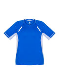 Mens Renegade Short Sleeve Tee - Royal/White/Silver ||SRC=https://cdn.fashionbizapps.nz/honeybee/images/T701MS_Product_RoyalWhite_01.jpg